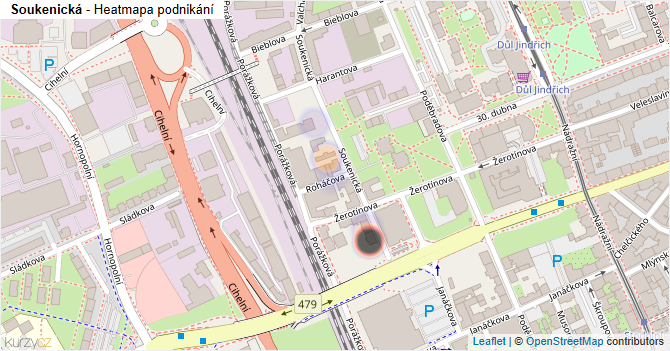 Soukenická - mapa podnikání