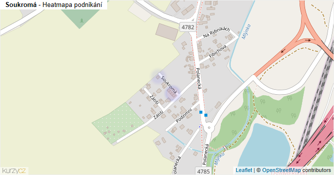 Soukromá - mapa podnikání