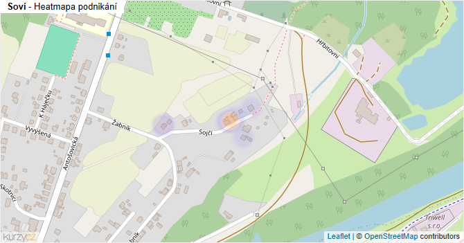 Soví - mapa podnikání