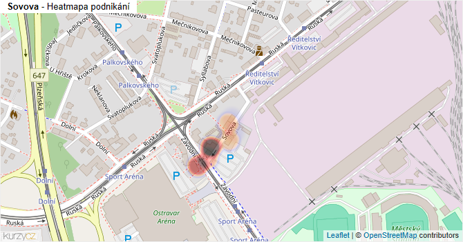Sovova - mapa podnikání