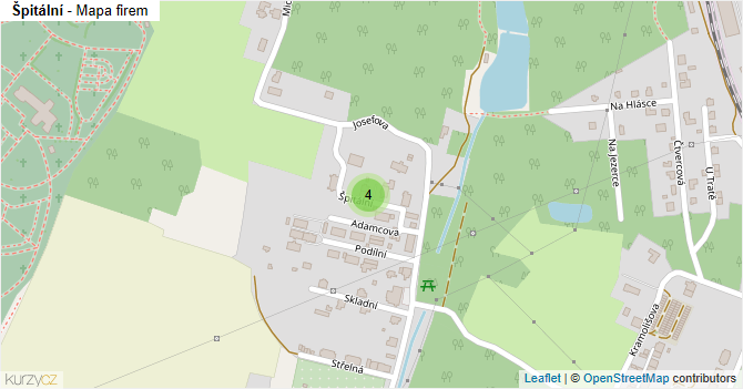 Špitální - mapa firem