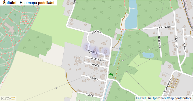 Špitální - mapa podnikání