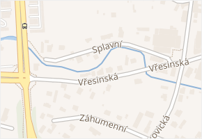 Splavní v obci Ostrava - mapa ulice