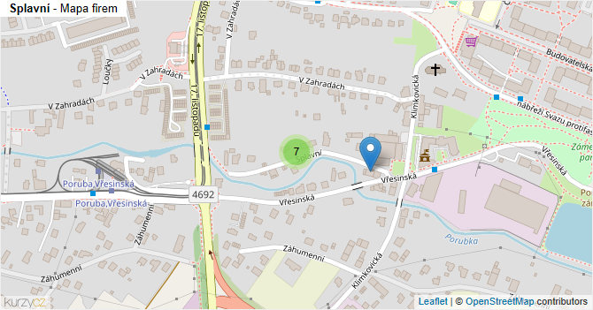 Splavní - mapa firem