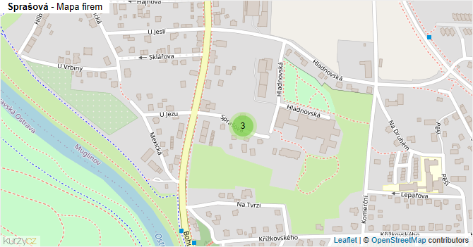 Sprašová - mapa firem