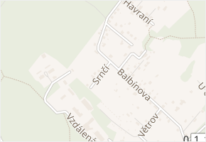 Srnčí v obci Ostrava - mapa ulice