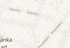Staniční v obci Ostrava - mapa ulice