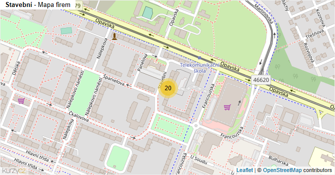 Stavební - mapa firem