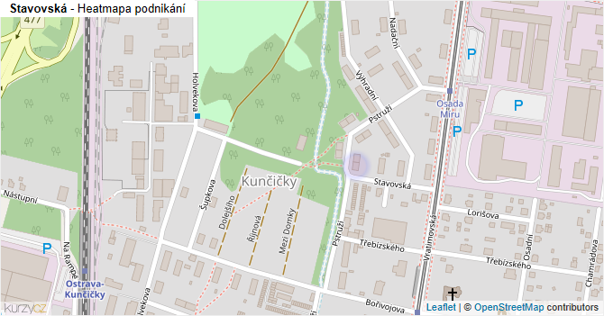 Stavovská - mapa podnikání