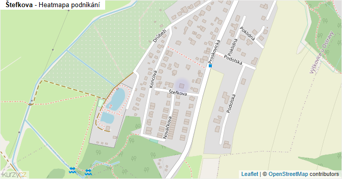 Štefkova - mapa podnikání