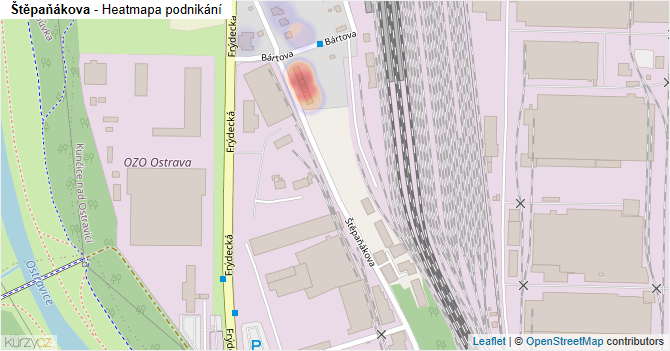 Štěpaňákova - mapa podnikání