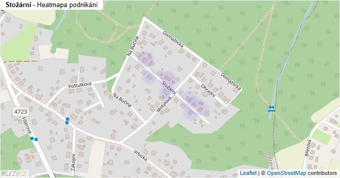 Stožární - mapa podnikání