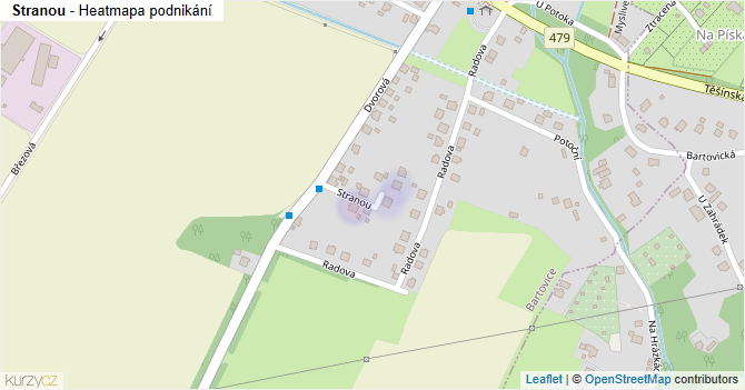 Stranou - mapa podnikání