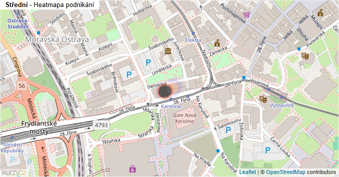Střední - mapa podnikání