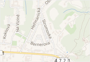 Stromovka v obci Ostrava - mapa ulice