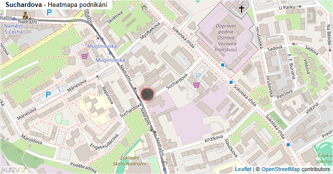 Suchardova - mapa podnikání