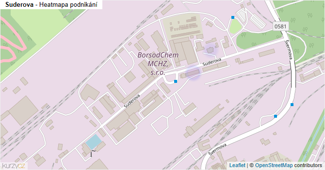 Suderova - mapa podnikání