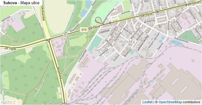 Sukova - mapa ulice