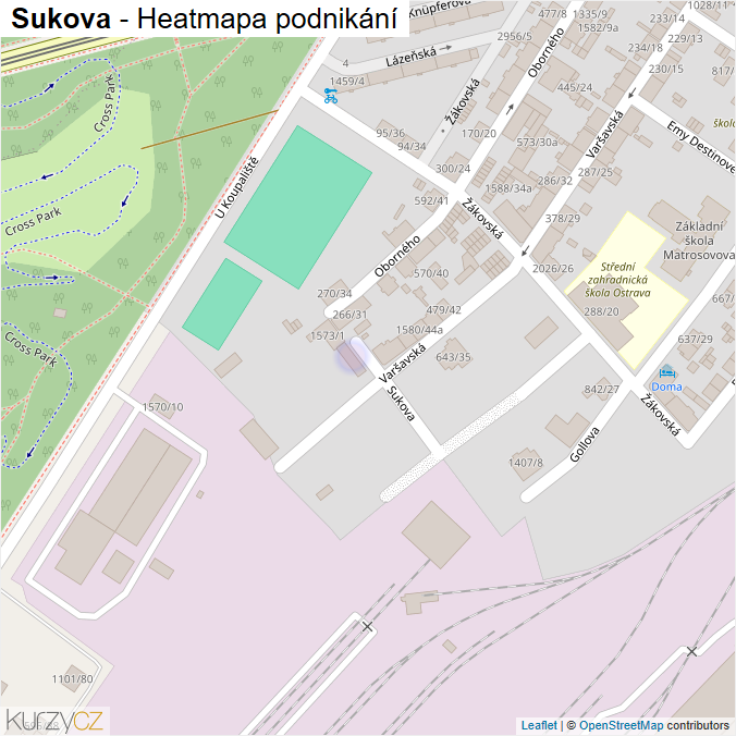 Mapa Sukova - Firmy v ulici.