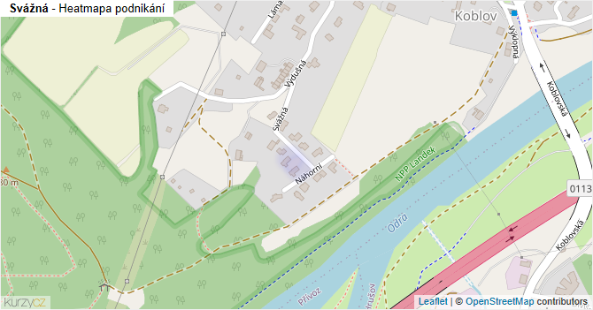 Svážná - mapa podnikání