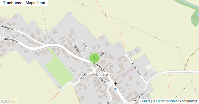 Trachovec - mapa firem