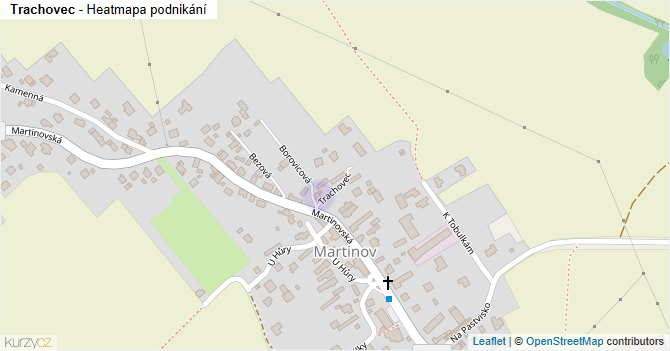 Trachovec - mapa podnikání