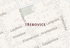 Třebovice v obci Ostrava - mapa části obce