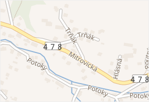 Trňák v obci Ostrava - mapa ulice