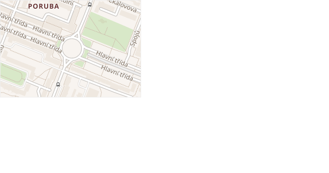 Turistická v obci Ostrava - mapa ulice