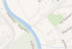 U Brodu v obci Ostrava - mapa ulice