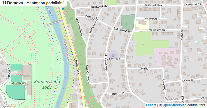 U Domova - mapa podnikání