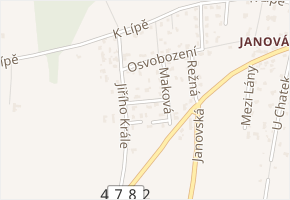 U Dubu v obci Ostrava - mapa ulice