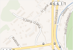 U Jana v obci Ostrava - mapa ulice
