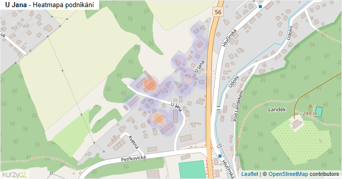 U Jana - mapa podnikání