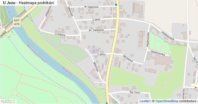 U Jezu - mapa podnikání