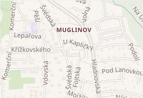 U Kapličky v obci Ostrava - mapa ulice