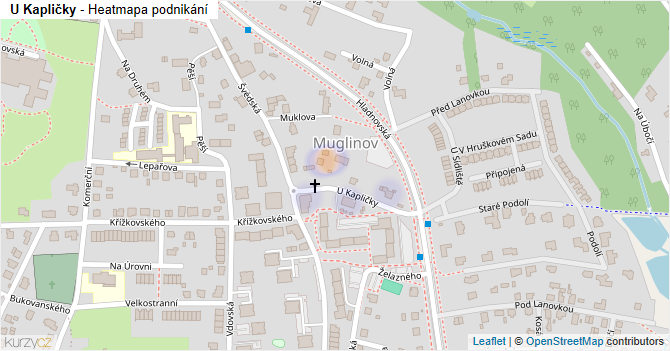 U Kapličky - mapa podnikání