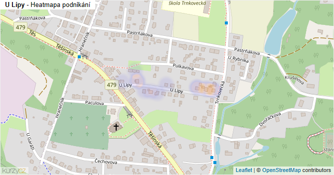 U Lípy - mapa podnikání