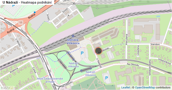 U Nádraží - mapa podnikání