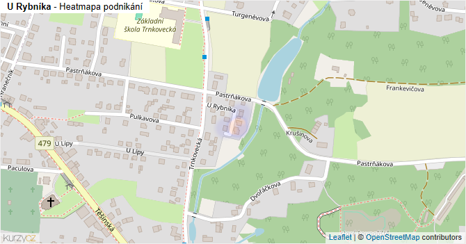 U Rybníka - mapa podnikání