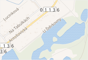 U Štěrkovny v obci Ostrava - mapa ulice