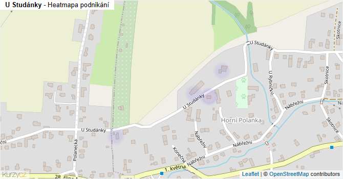 U Studánky - mapa podnikání
