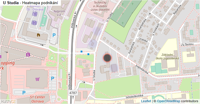 U Studia - mapa podnikání