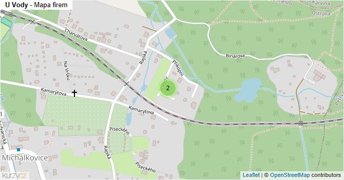U Vody - mapa firem