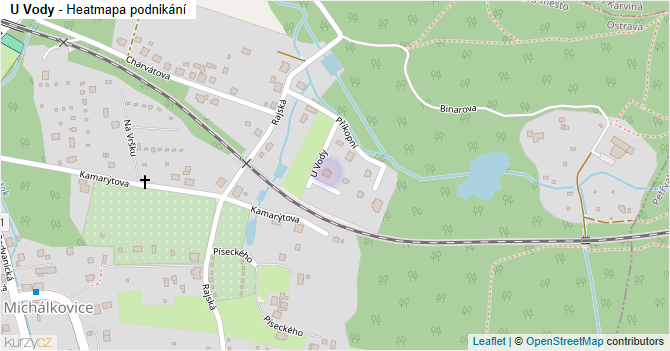 U Vody - mapa podnikání