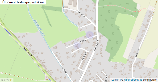 Útočná - mapa podnikání