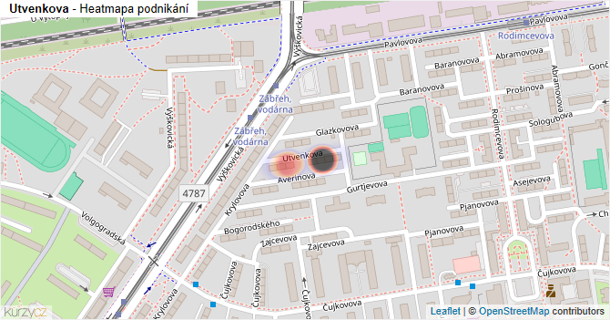 Utvenkova - mapa podnikání
