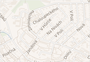 V Hůrce v obci Ostrava - mapa ulice