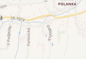 V Záhybu v obci Ostrava - mapa ulice