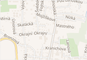 Vedlejší v obci Ostrava - mapa ulice